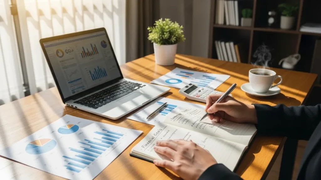 Planejamento financeiro e metas para renda extra online