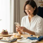 Mulher iniciante vendendo online fotografando produtos com celular em casa - e-commerce para iniciantes