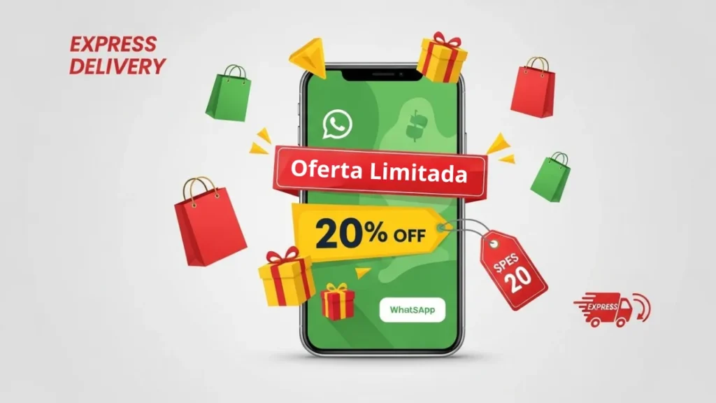 Promoção e oferta limitada criativa no WhatsApp Business para aumentar vendas online