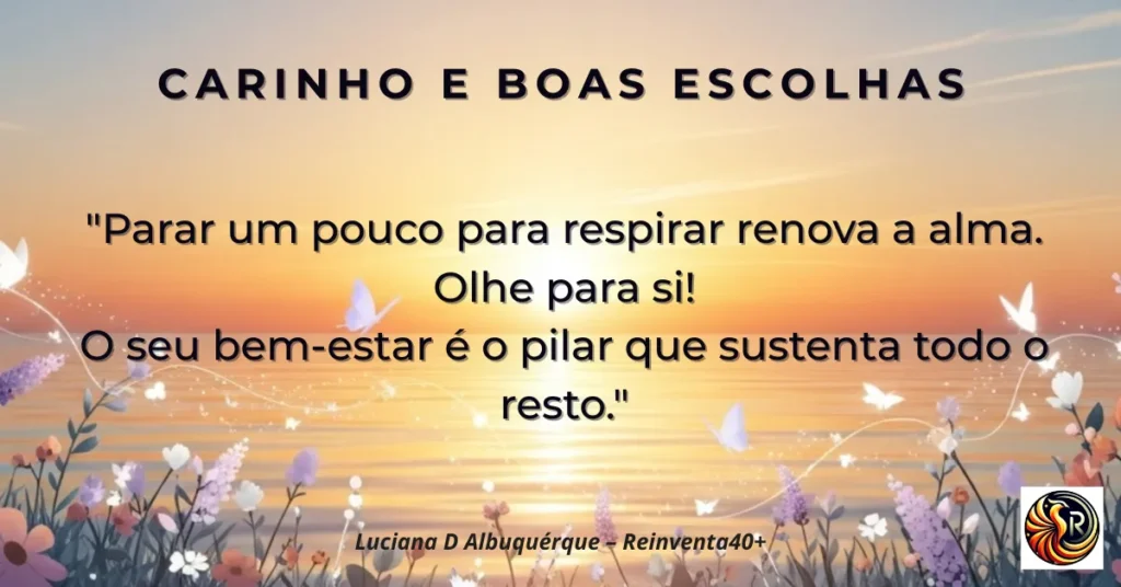Fundo clean em tons claros usado nos e-cards semanais do Reinventa40+