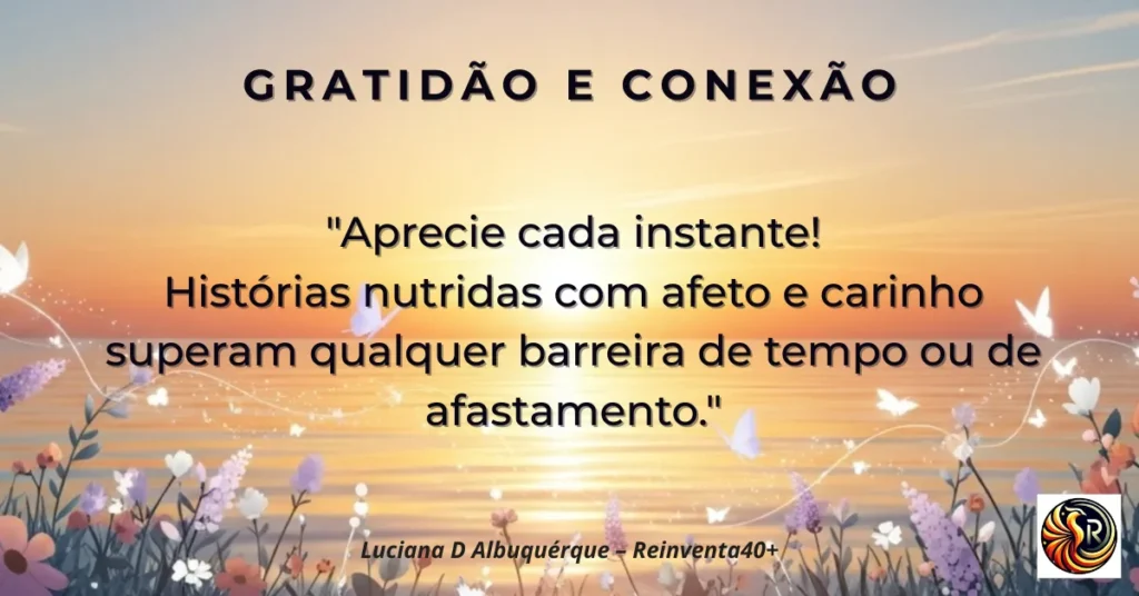 Fundo clean em tons claros usado nos e-cards semanais do Reinventa40+