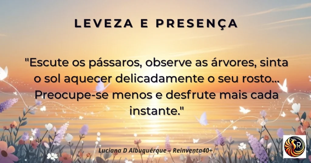 Fundo clean em tons claros usado nos e-cards semanais do Reinventa40+