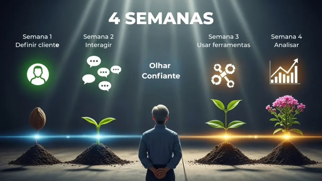 Linha do tempo crescimento marketing digital 30 dias para iniciantes 40 mais