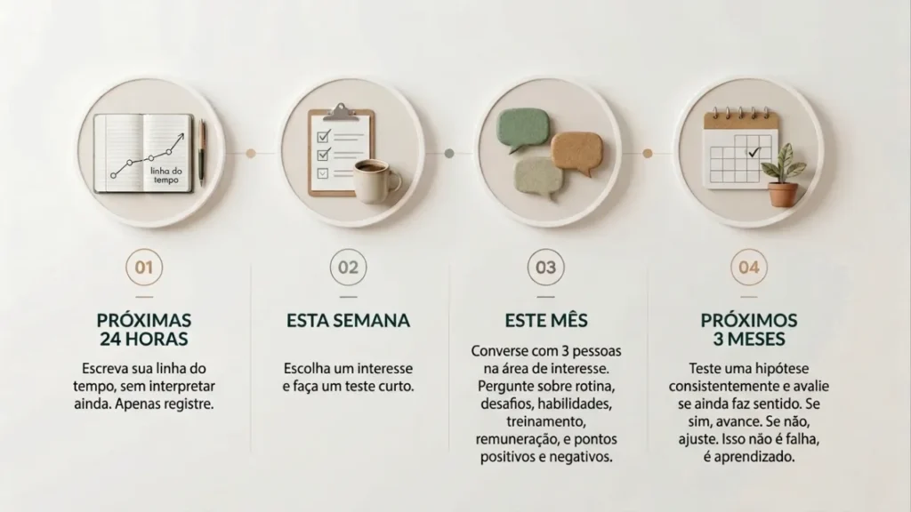Plano de ação em 4 etapas para descobrir seu propósito aos 40